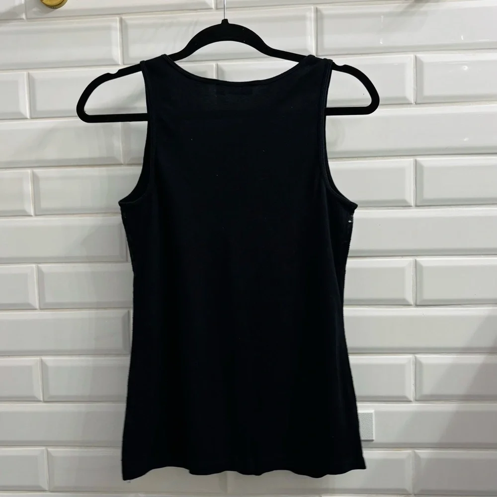 APT. 9 Women’s Black Sequined Tank Top - Picture 4 of 5